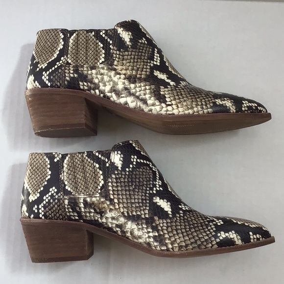 Madewell Sonia Leather Snakeskin Chelsea Boot - Picture 3 of 8